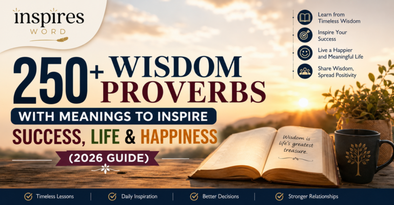 250+ Wisdom Proverbs with Meanings to Inspire Success,