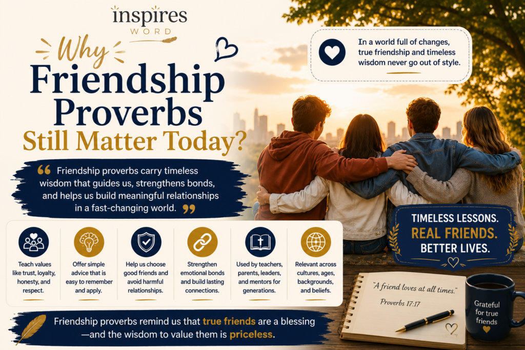 Why Friendship Proverbs Still Matter Today?