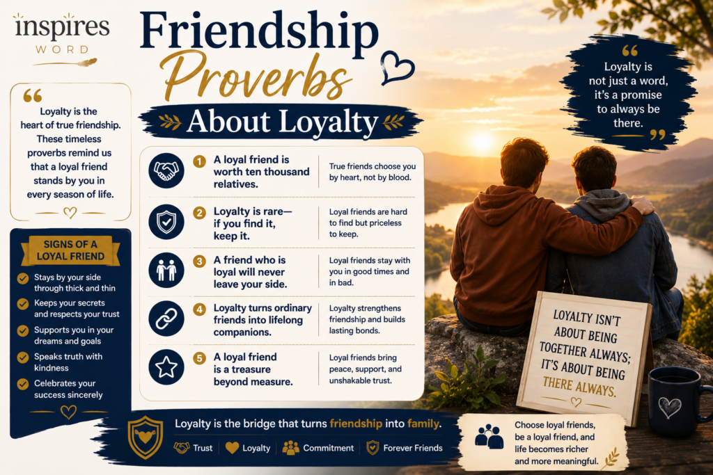 Friendship Proverbs About Loyalty