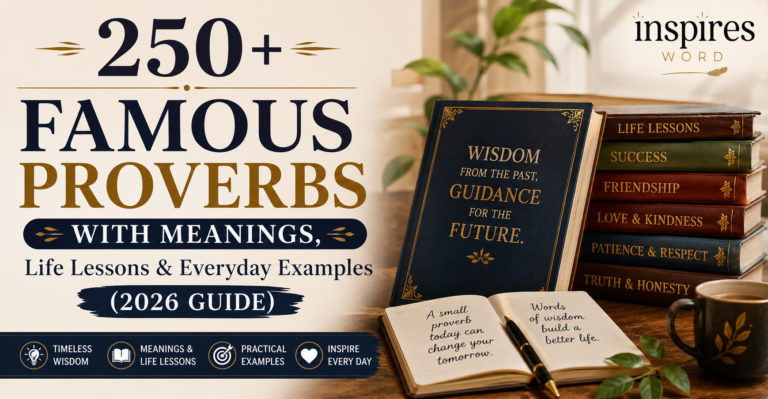 250+ Famous Proverbs with Meanings