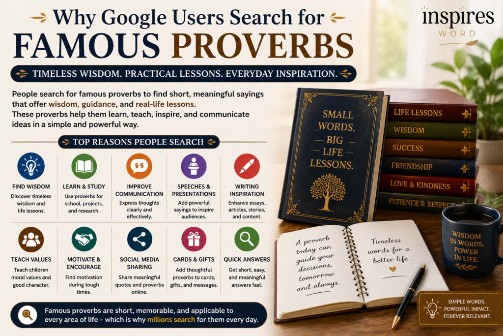 Why Google Users Search for Famous Proverbs