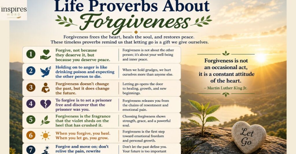 Life Proverbs About Forgiveness