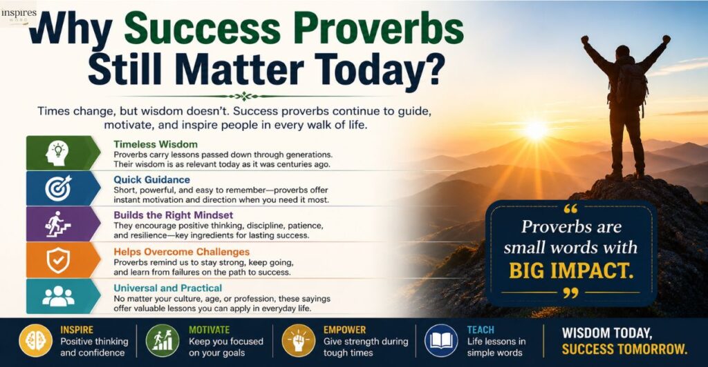 Why Success Proverbs Still Matter Today?