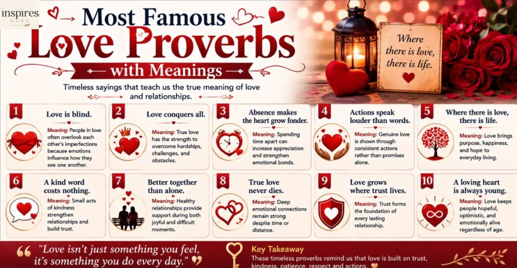 Most Famous Love Proverbs with Meanings