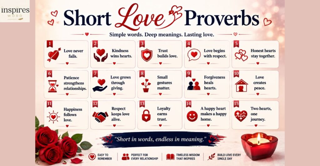 Short Love Proverbs