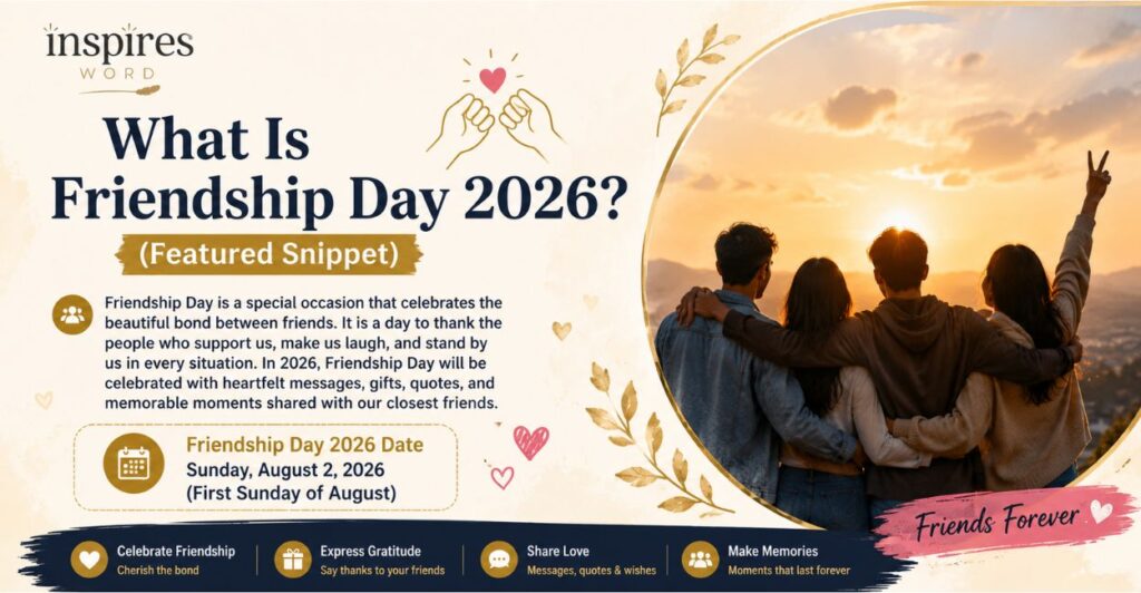 What Is Friendship Day 2026?