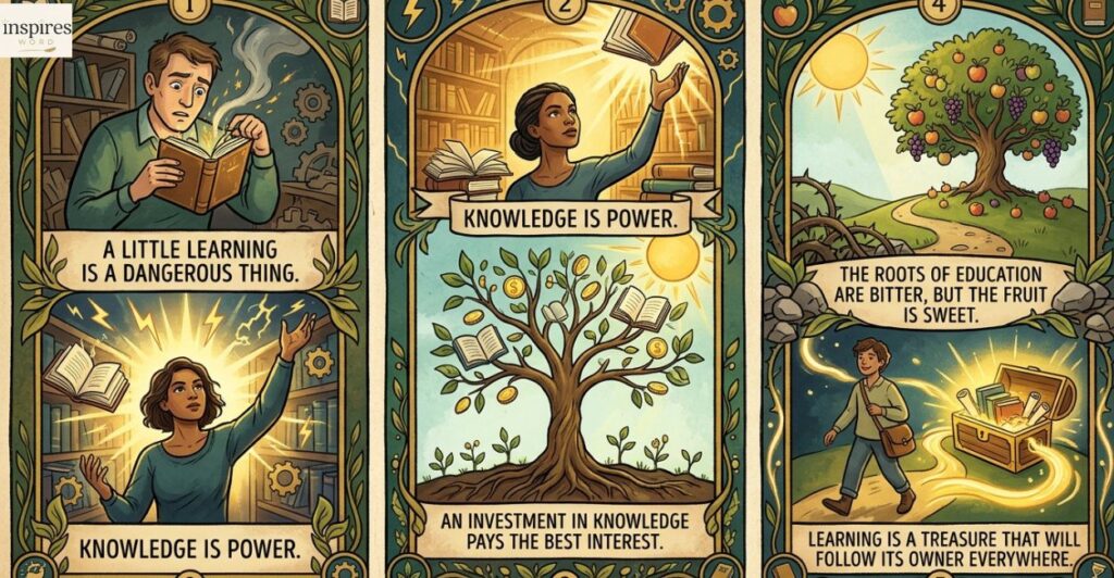 Short English Proverbs About Education