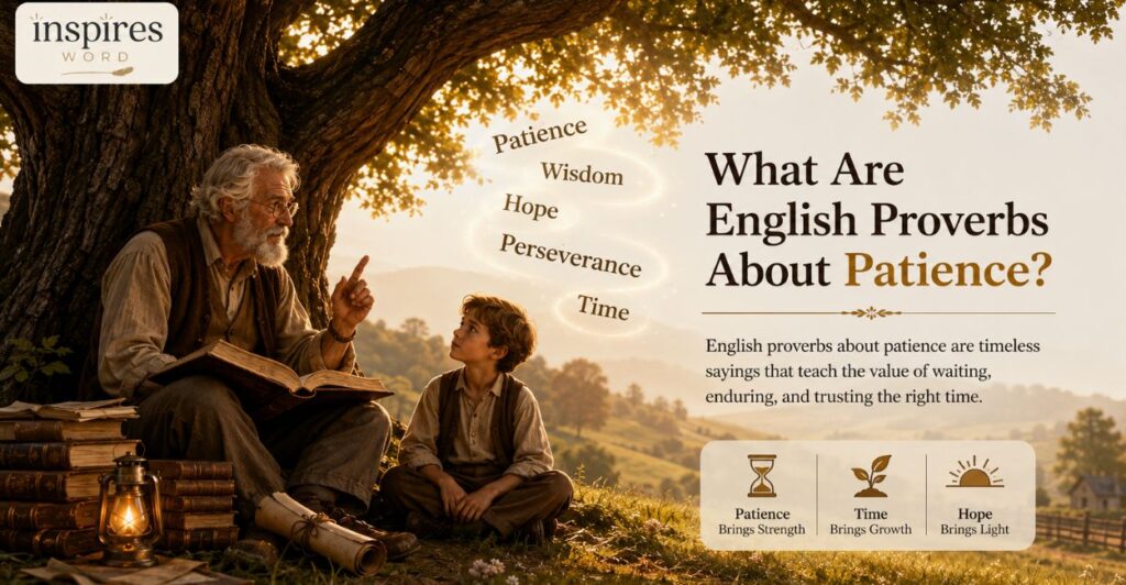 What Are English Proverbs About Patience?