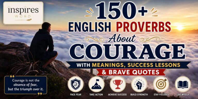 150+ English Proverbs About Courage With Meanings