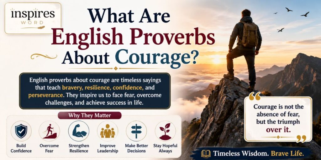 What Are English Proverbs About Courage?
