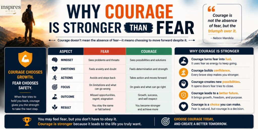 Why Courage Is Stronger Than Fear?