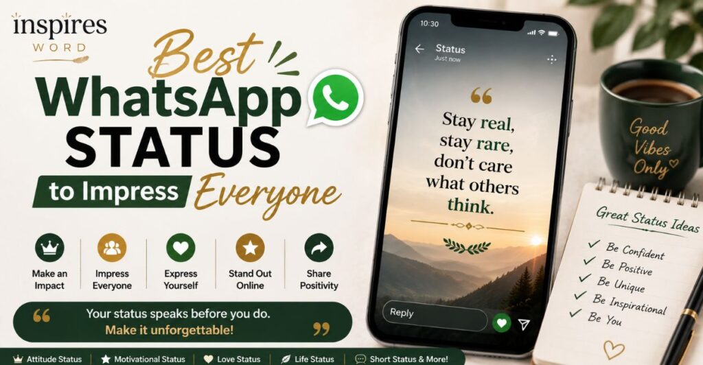 Best WhatsApp Status Quotes to Impress Everyone