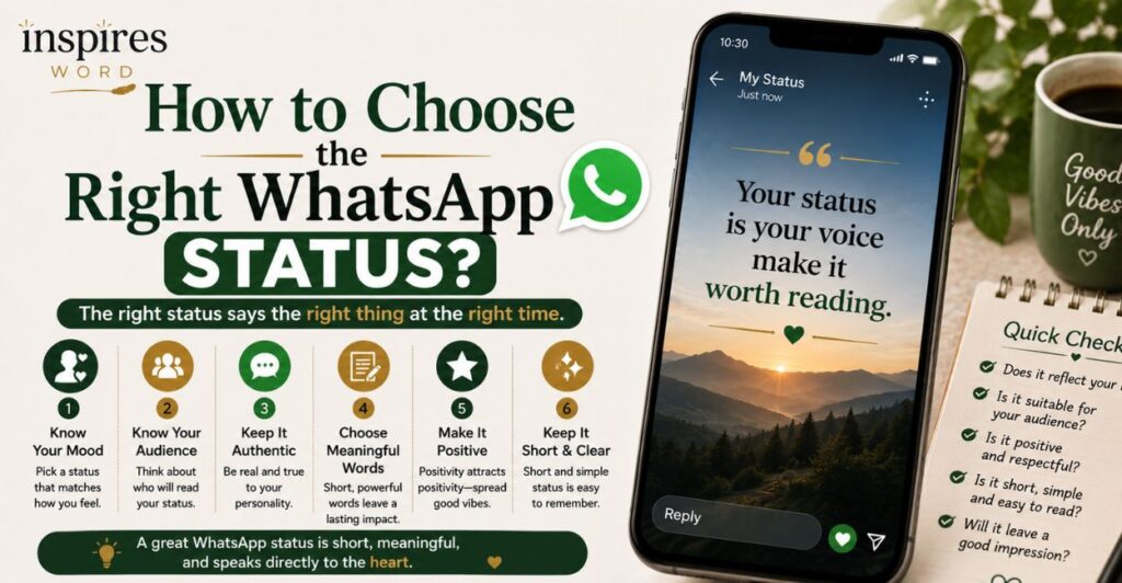 How to Choose the Right WhatsApp Status?