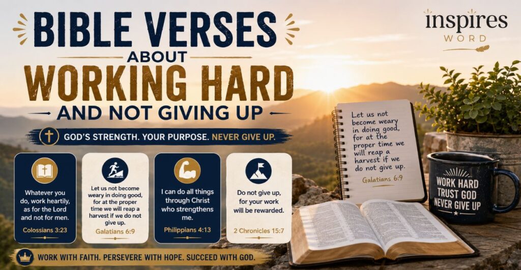 Bible Verses About Working Hard and Not Giving Up