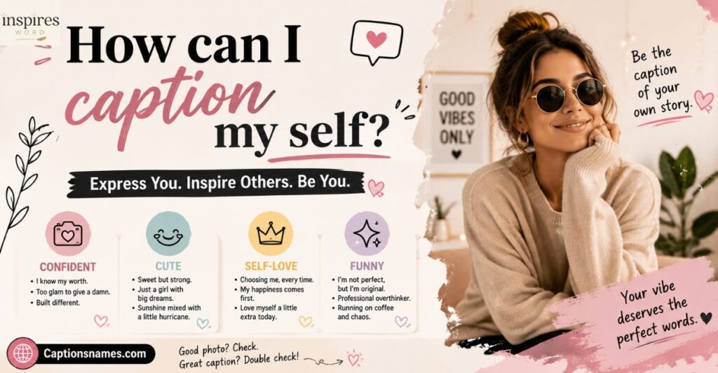 How can I caption my self? 