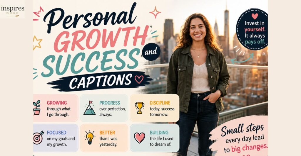 Personal Growth and Success Captions