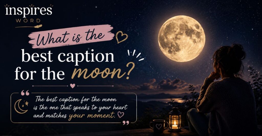 What is the best caption for the moon?