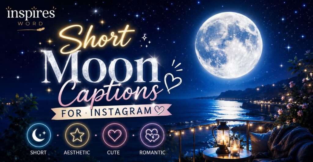 Short Moon Captions for Instagram
