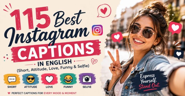 115 Best Instagram Captions in English