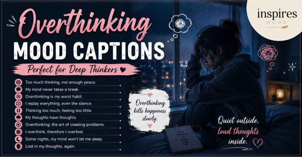 Overthinking Mood Captions