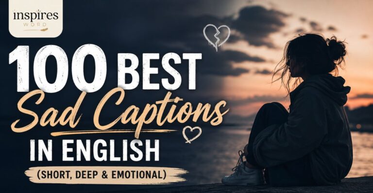 100 Best Sad Captions in English