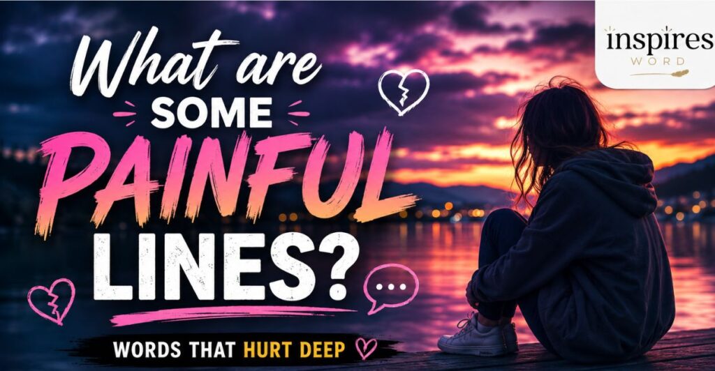What are some painful lines?