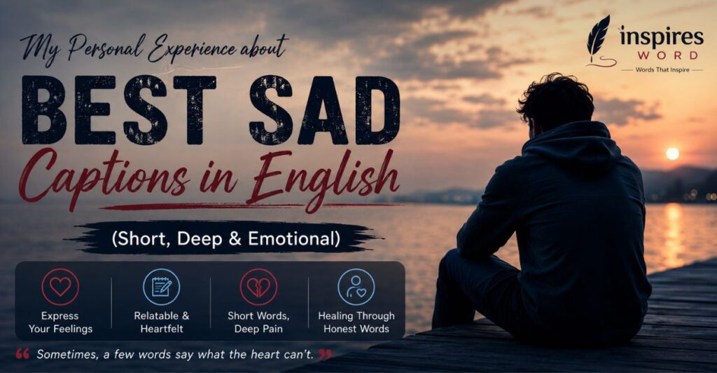 What is a sad caption?