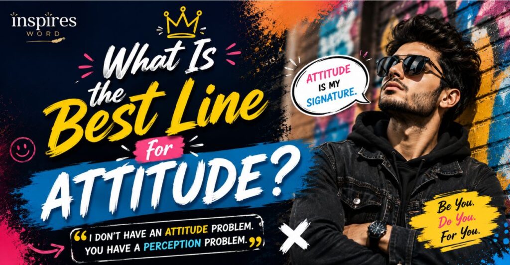 What Is the Best Line for Attitude?
