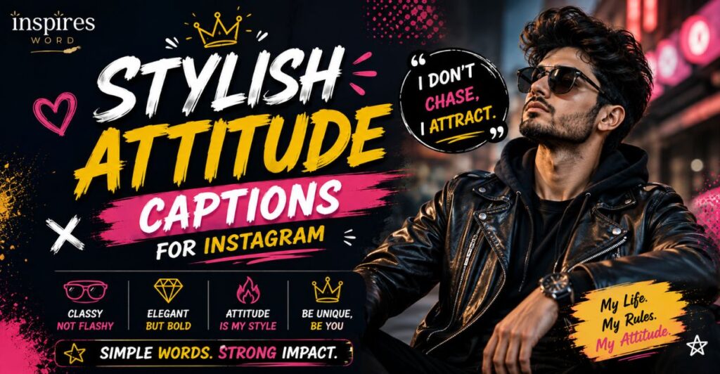 Stylish Attitude Captions for Instagram