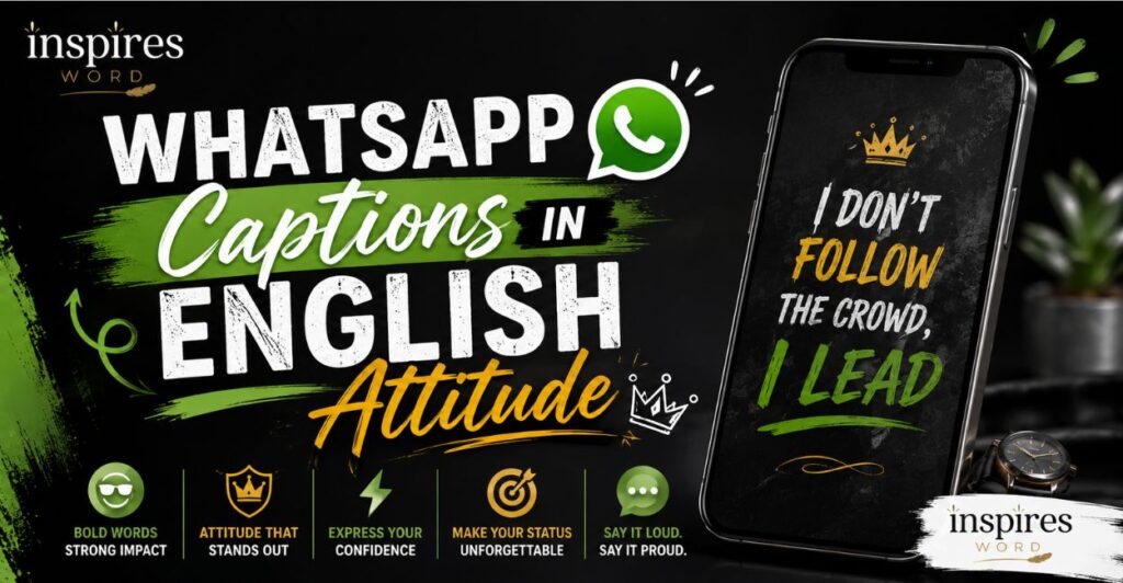 WhatsApp Captions in English Attitude