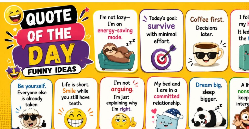 Quote of the Day Funny Ideas