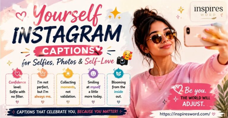 Yourself Instagram Captions for Selfies