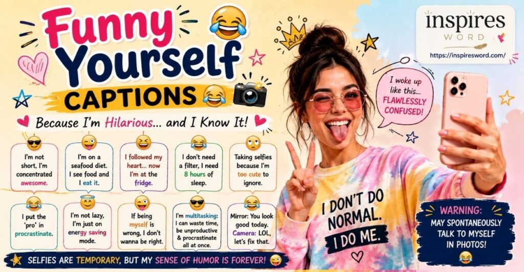 Funny Yourself Captions 😂📸