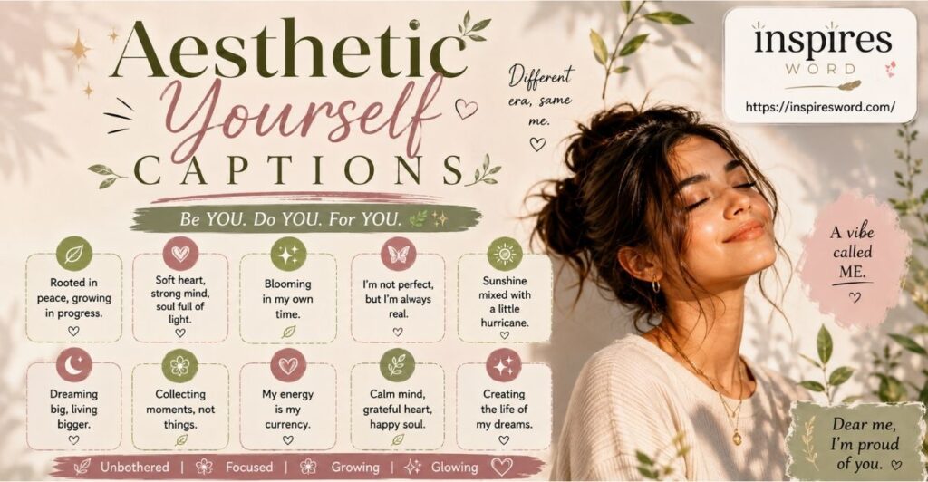 Aesthetic Yourself Captions 🌿✨