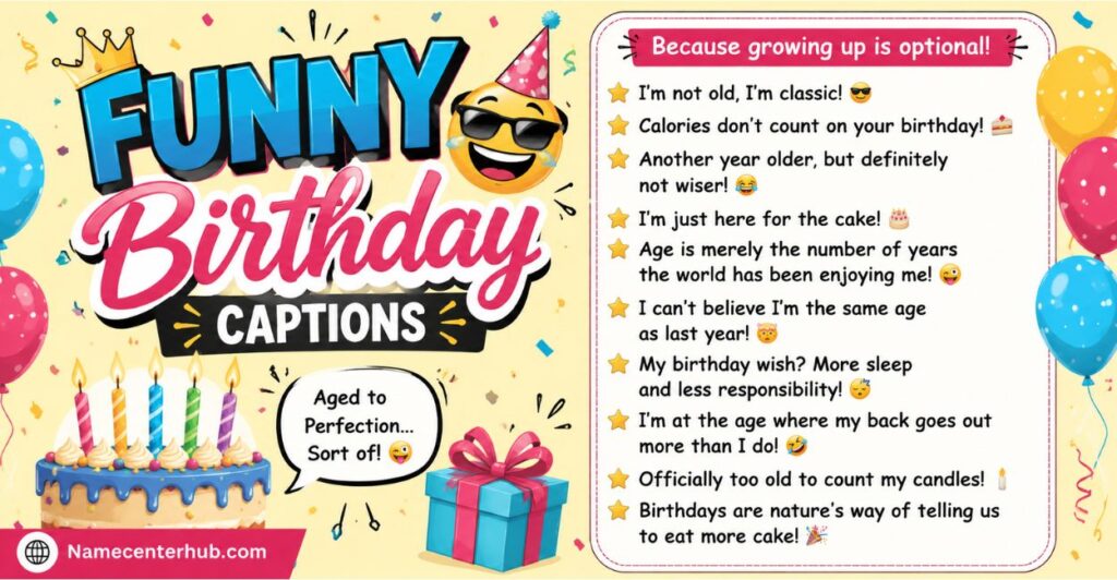 Funny Birthday Captions
