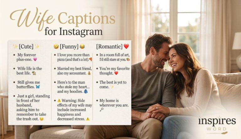Wife Captions for Instagram: