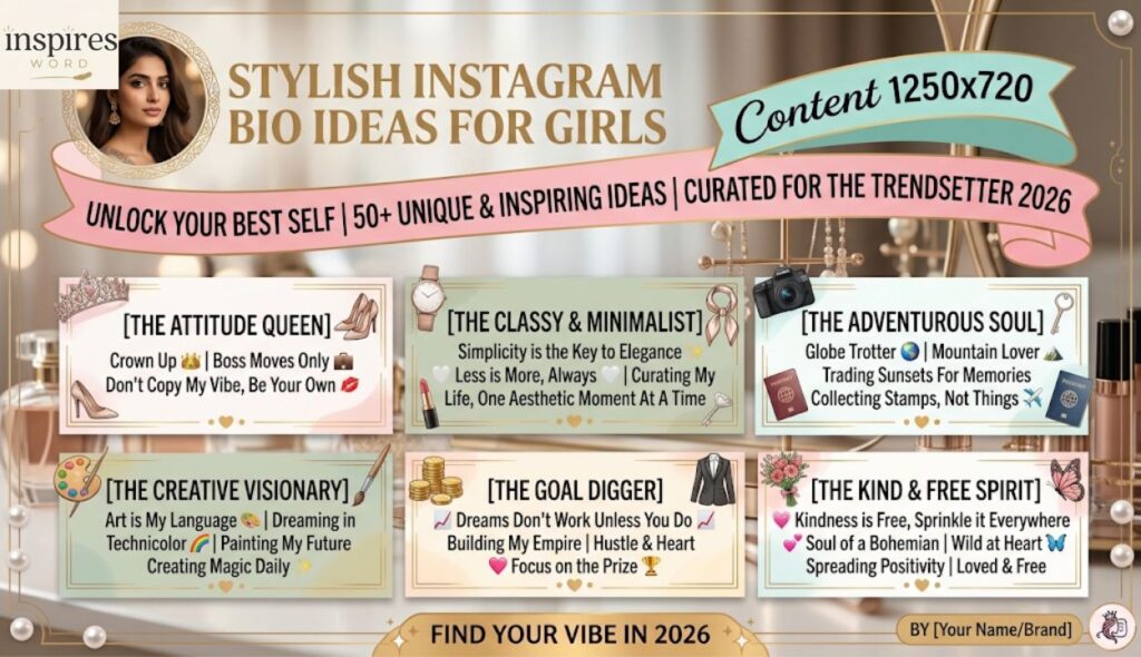 Bio for Instagram For Girl Stylish