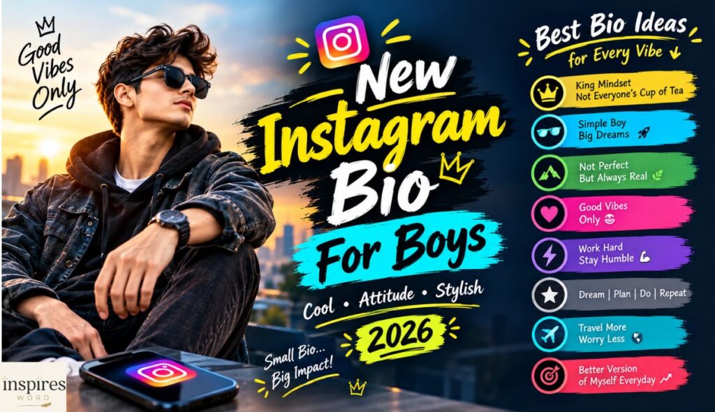 New Instagram Bio For Boys