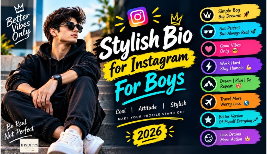 Stylish Bio for Instagram For Boys