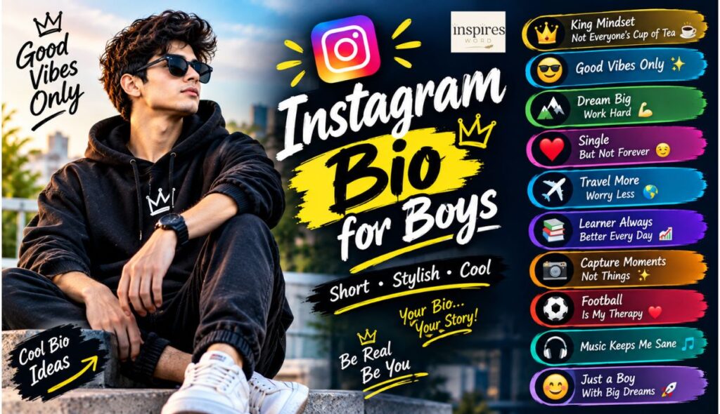 Instagram Bio Ideas For Boys