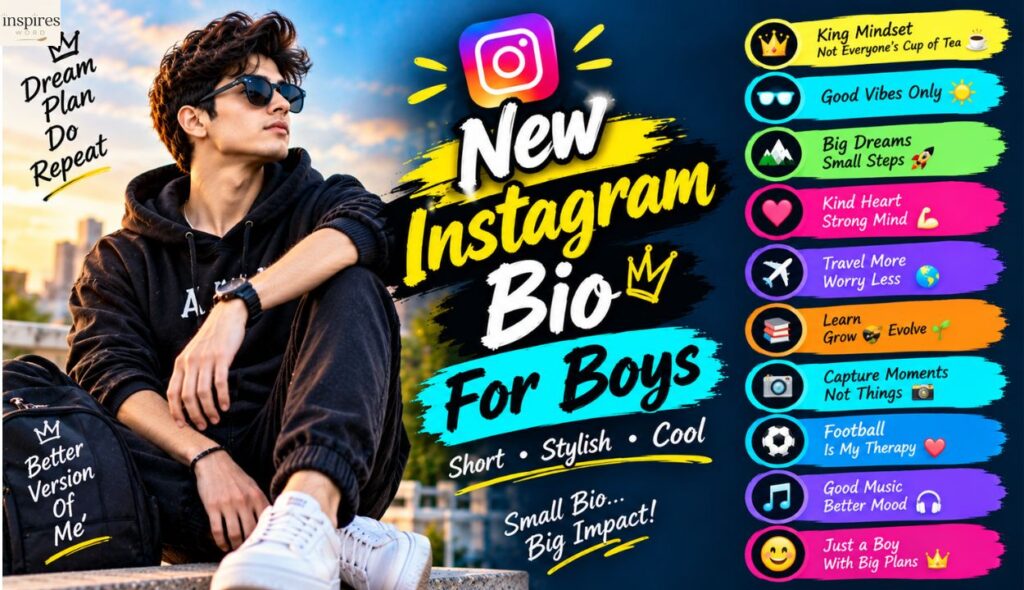 New Instagram Bio For Boys