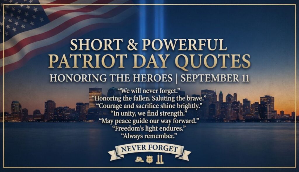 Short and Powerful Patriot Day Quotes