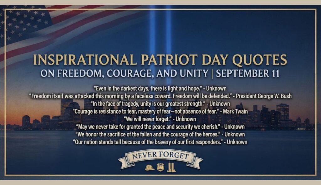 Inspirational Patriot Day Quotes on Freedom, Courage, and Unity