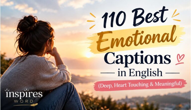 110 Best Emotional Captions in English