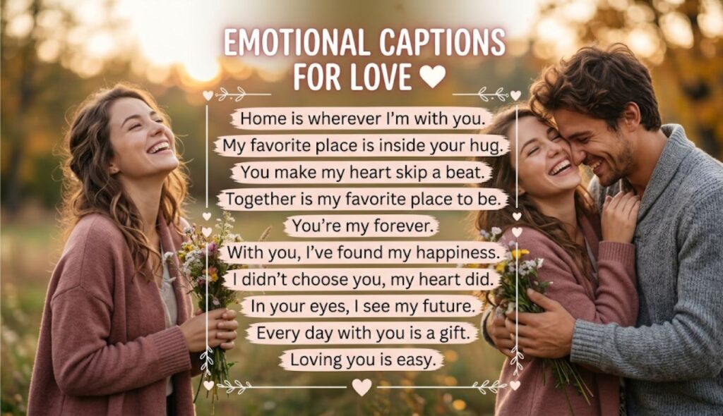 Emotional Captions for Love ❤️