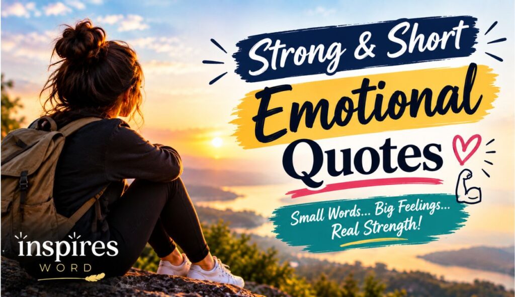 Strong & Short Emotional Quotes 💪