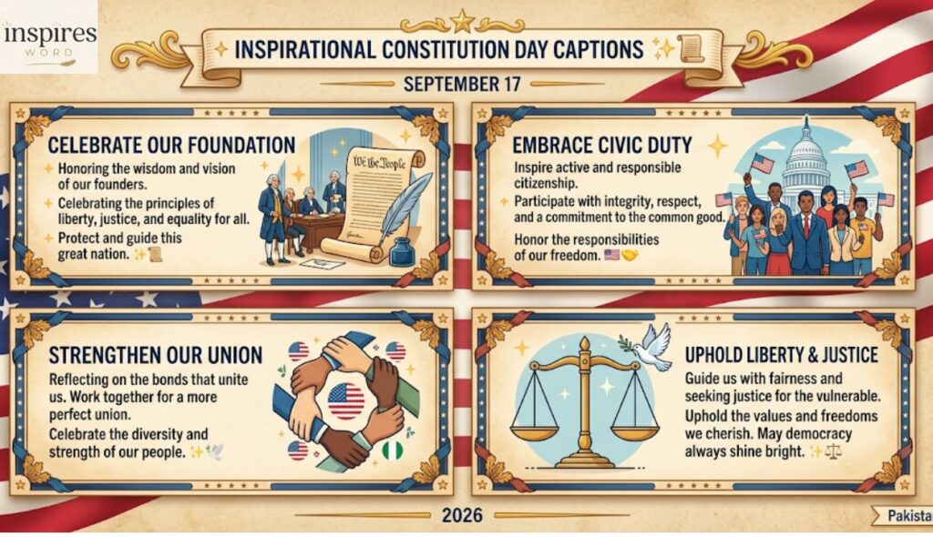 Inspirational Constitution Day Captions ✨📜
