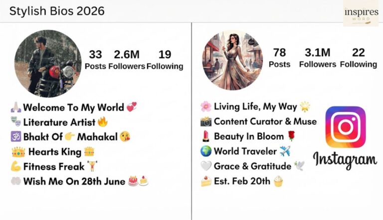 Stylish Instagram Bios