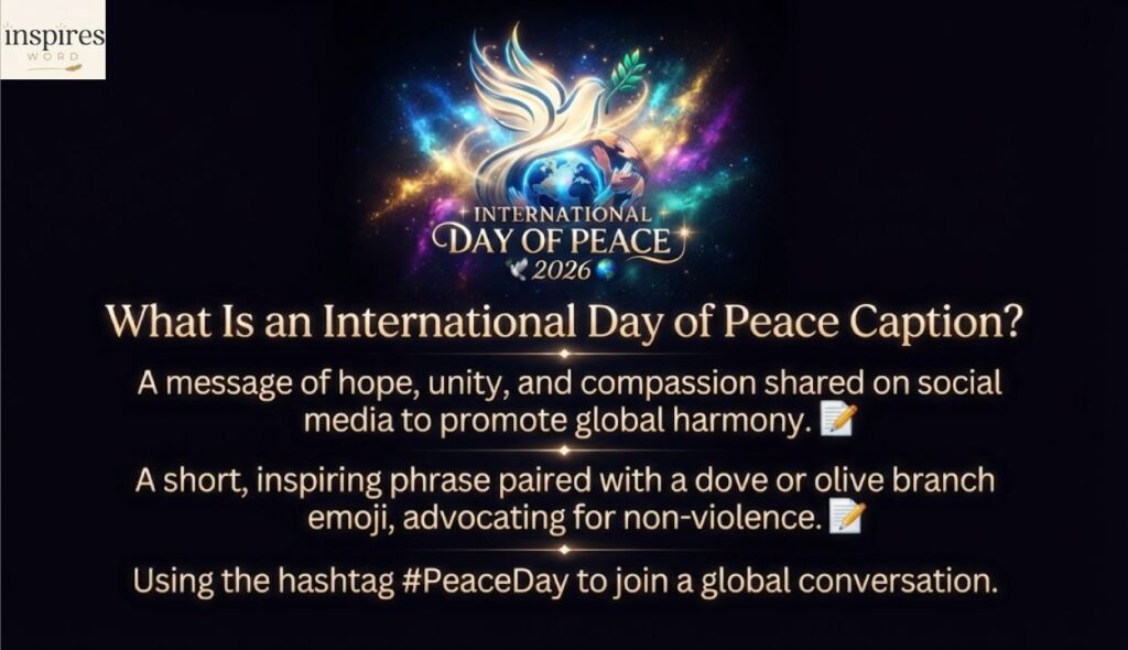 What Is an International Day of Peace Caption? 📝