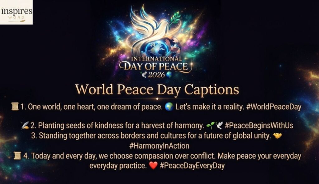 World Peace Day Captions 🌍